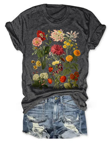 T-shirt fleurs vintage Cottagecore