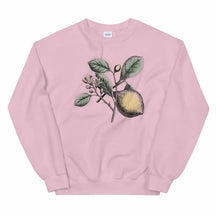 Lemon Botanical Vintage Bild Unisex Sweatshirt