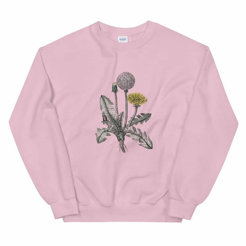 Botanisches Löwenzahn-Sweatshirt