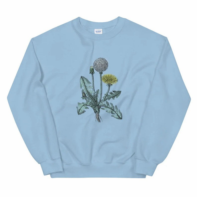 Botanisches Löwenzahn-Sweatshirt