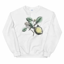 Lemon Botanical Vintage Bild Unisex Sweatshirt