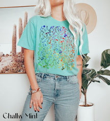 Boho Wildflowers Pastel Floral Nature Shirt