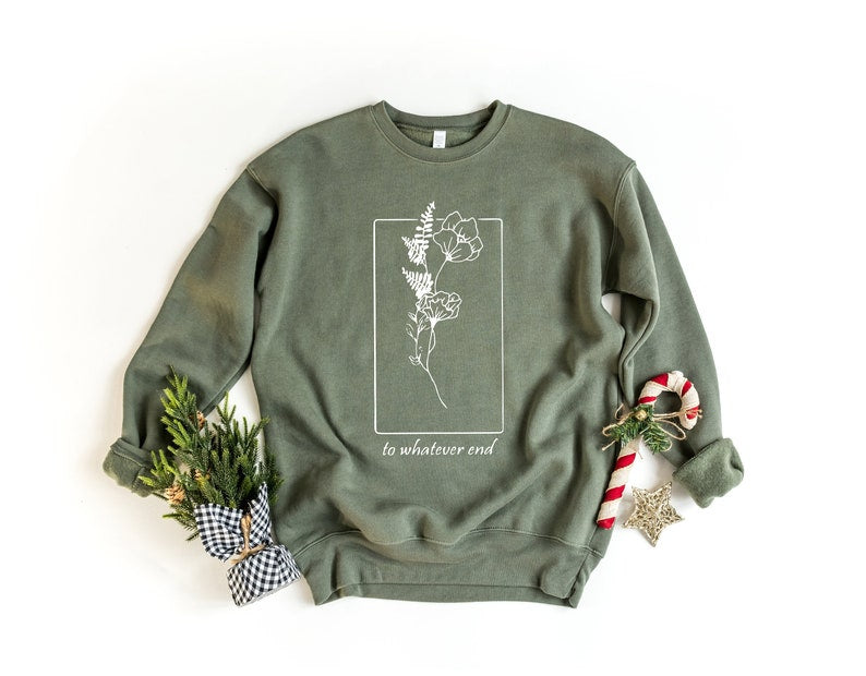 To What End Throne Of Glass Blumen-Sweatshirt 