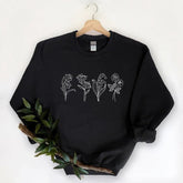 Flowers Crewneck, Birth Month Flower Sweatshirt