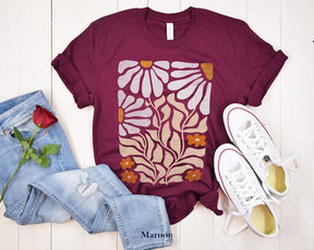 Blumen T-Shirt Boho Wildblumen T-Shirt