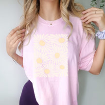 Boho Floral Comfort Colors T-Shirt 