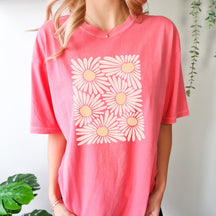 Boho Floral Comfort Colors T-Shirt 