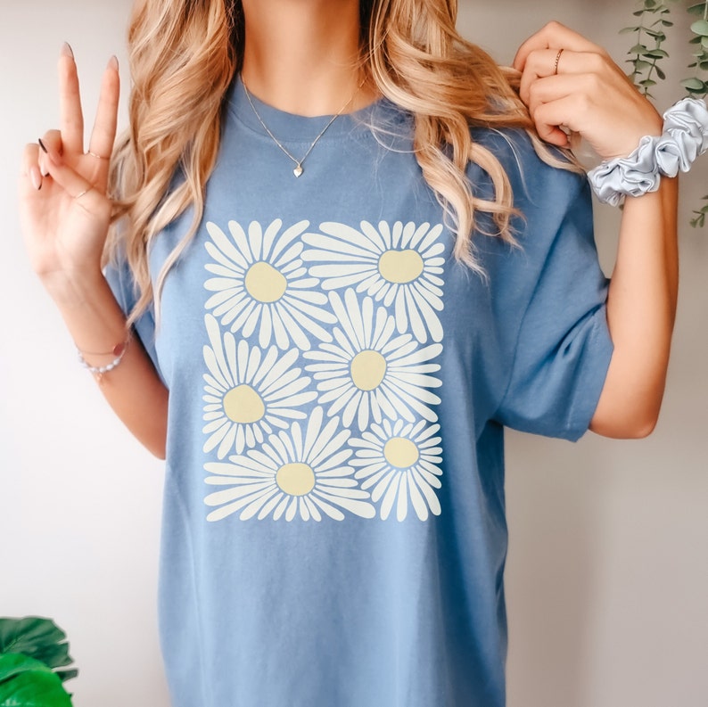 Boho Floral Comfort Colors T-Shirt 