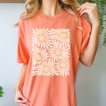 Boho Floral Comfort Colors T-Shirt 