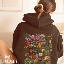 Pressed Flowers Boho Floral Cottagecore Hoodie