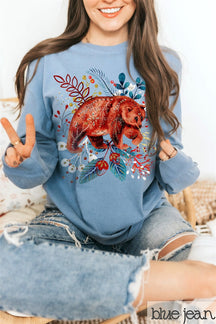 Comfort Colors Folk Art Cottagecore Sweatshirt Pflanzenliebhaber Geschenk 