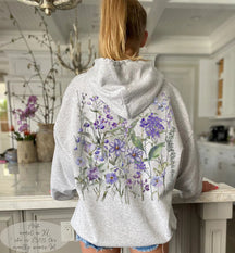 Vintage Pressed Flowers Hoodie