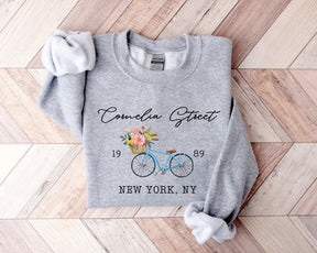 Cornelia Street New York Sweat Vélo Pull Floral