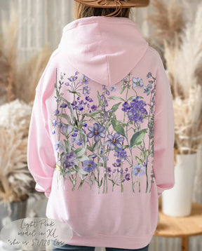 Vintage Pressed Flowers Hoodie